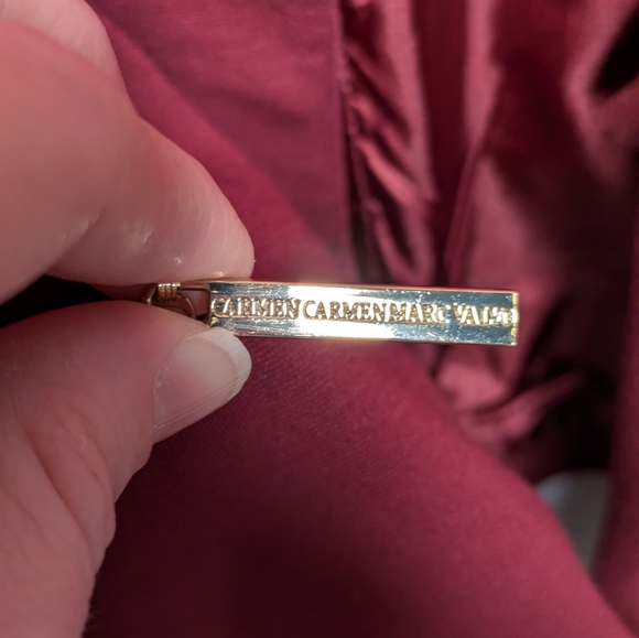 Carmen Women's Deep Red Blazer - Picture 4 of 5